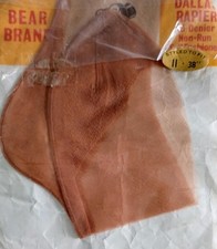 c1950 Sz 11 Bear Brand Rapier Point Heel Seamed Vintage Stockings Copper