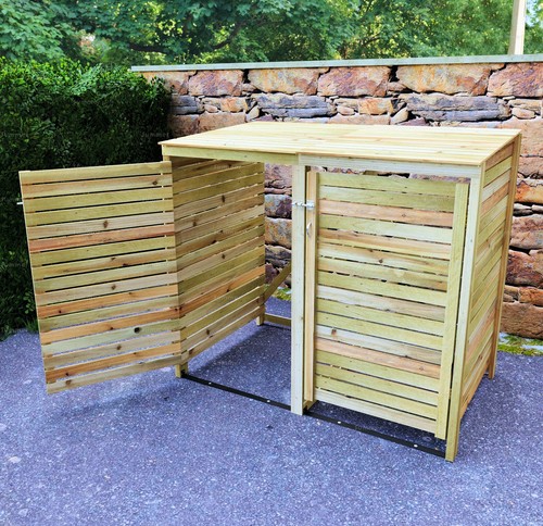 Double wheelie bin - store,