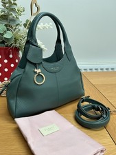 RADLEY small green leather zip