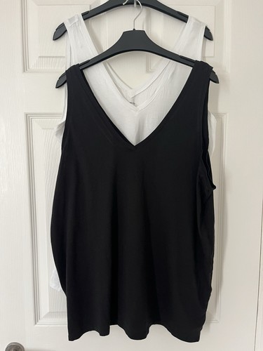 Two vneck vests relaxed - m&s,
