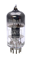 Vintage Brimar 12AT7 ECC81 Black Plate Square Getter Valve New Old Stock (V28)
