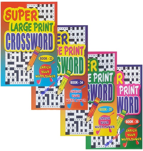 Set a4 crossword books - set, of