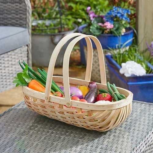 Fsc wooden garden trug basket - garden,