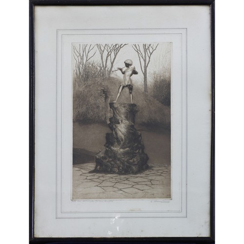 Etching edgar james - by,