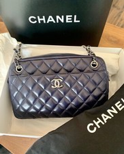 Navy Chanel Camera Bag with