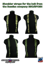 Shoulder straps for the belt