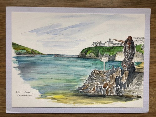 Watercolour painting port - painting,