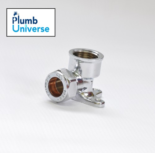 Chrome wall plate elbow - wall,