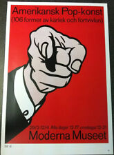 Roy Lichtenstein 1964 Amerikansk Pop Finger Pointing Poster 24 X34cm Pop Art A47