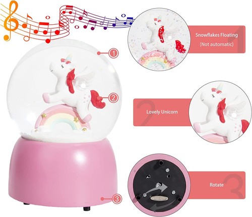 Unicorn snow globe musical - unicorn,