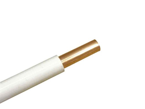 White plastic coated 10mm - white,
