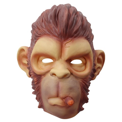 Monkey smoking mask - full, face
