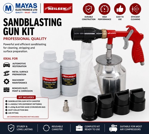 Air sandblaster gun kit - sandblaster,