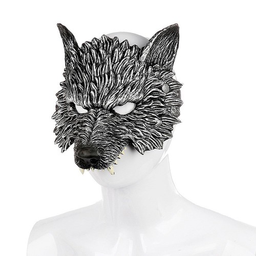 Luxury wolf half face - face, mask