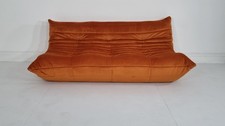 Ligne Roset Togo 3 seater in burnt orange velvet in immaculate condition