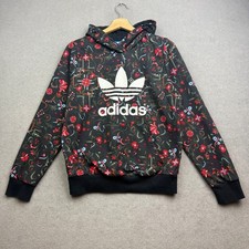 Adidas Originals Hoodie Women UK 14 M Farm Rio Floral Trefoil Firebird Superstar