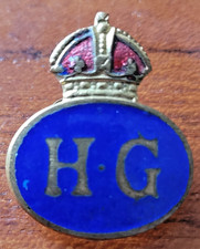 WW II Home Guard Enamel Lapel