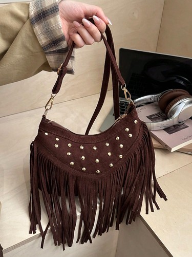 Women suede fringe tassel - women's,