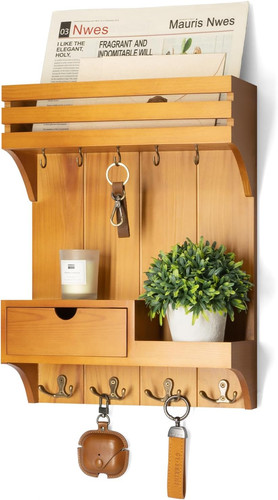 Farmhouse key holder with - holder, mini