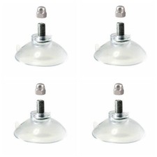 4x44mm Thumb Screw Suction Cups Large Extra Strong Rubber Metal Nut Suckers