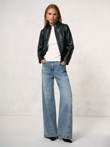 Reiss black allie leather - reiss,