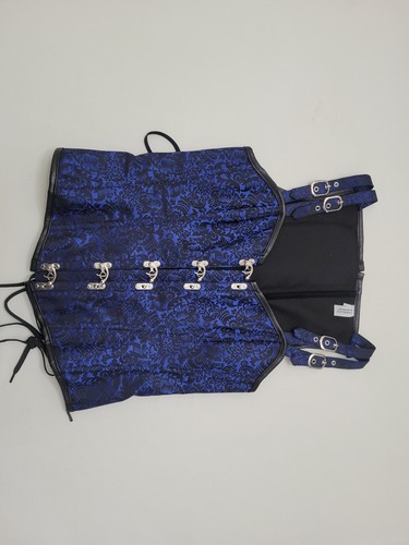 Royal blue jacquard - jacquard, steampunk
