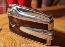 Ronson 1960s Varaflame Classic Vintage Gas Lighter In Tortoise Shell Laquer