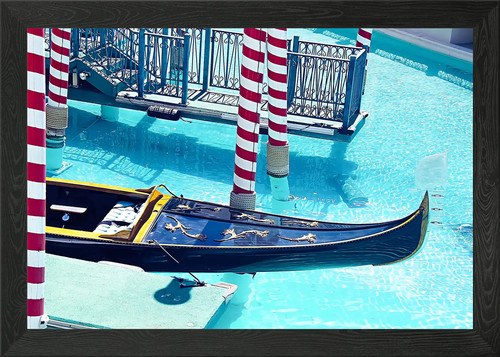 Gondola boat framed wall - gondola,