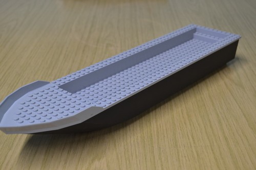 Lego city black grey boat - black/grey, hull