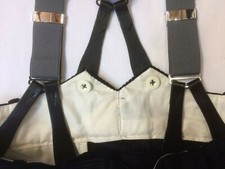  Steel Grey Button-on Braces