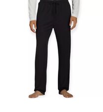 Athletic Works Men's Sleep  Lounge Comfort Pants With Pockets Black  XL (1AB)