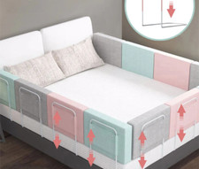 Adjustable Baby Bed Rail Safety Guard Toddler Bed Easy Install Foldable Portable