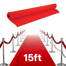 Red Carpet Fabric Runner 15ft