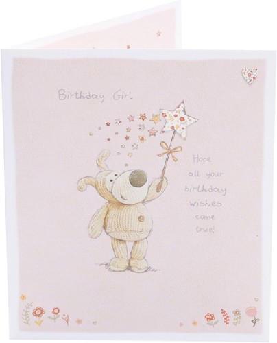 Boofle holding star - a, birthday