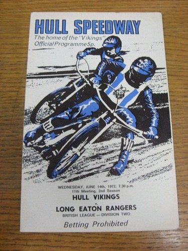 1972 speedway programme - speedway,