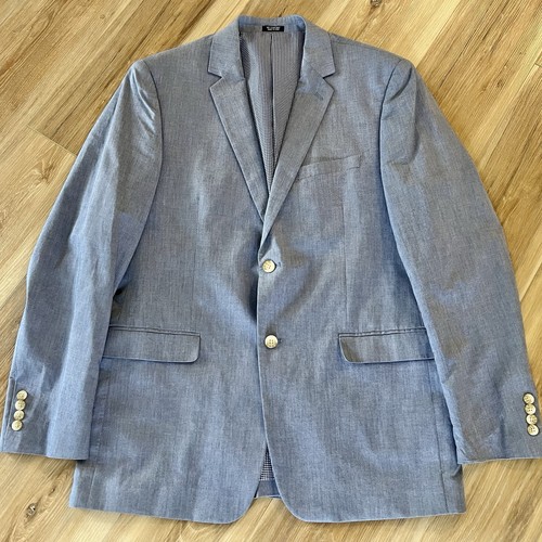 Saddlebred blue cotton blazer - blue,