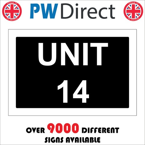 Sign unit number personalise - sign,