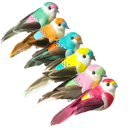 6pcs artificial spring birds - 6pcs,