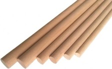 Premium 1m Beech Wood Dowels - Smooth & Sturdy Rods for DIY Crafting, Woodcraft