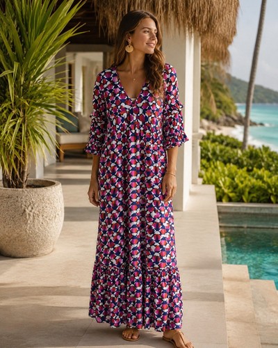 Banjanan maxi dress cotton - maxi,