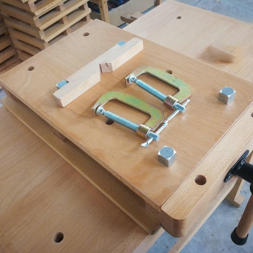 Wooden workbench vise fixed - wooden,