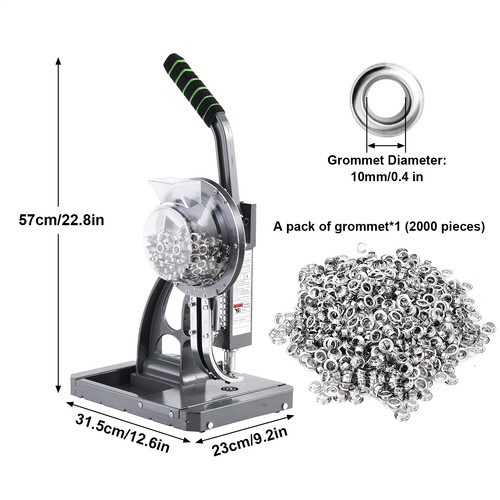 Heavy duty hand press eyelet - duty,