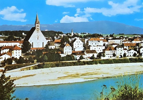 Postcard laufen salzach - salzach, 1970s
