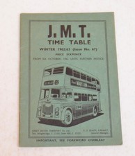 Bus Coach Timetable JMT Jersey