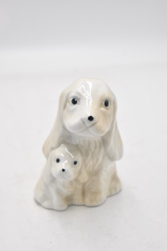 Vintage spaniel mum puppy - mum, &