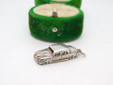 Sterling Silver Motor Car Charm Pendant Vintage c1970