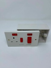 45 Amp White Cooker Switch &