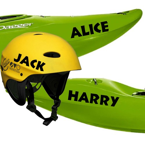 Personalised kayak name - kayak,