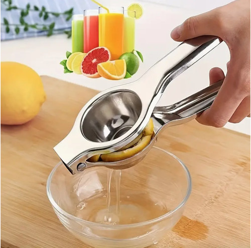 Stainless steel manual juicer - steel,