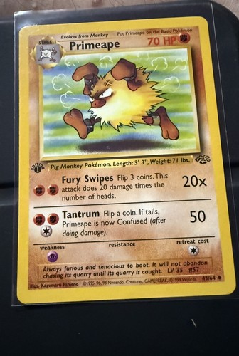Primeape jungle 1st edition - jungle,